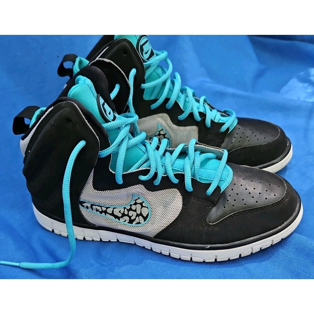 Nike Dunk Free Trainer Black Blue Turquoise Size 9.5 Men's 599466-004